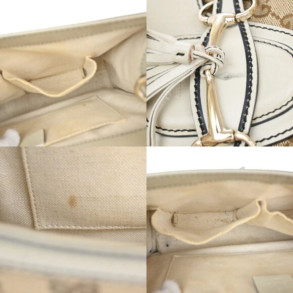 GUCCI Logo Emily GG Pattern Chain Shoulder Bag Canvas Leather Brown 498-082025 - Picture 13 of 15